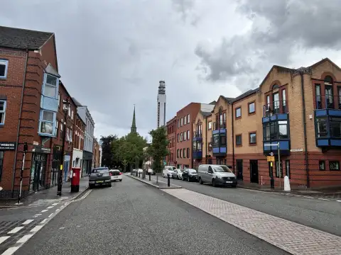 Caroline Street looking towards St Pauls Square.