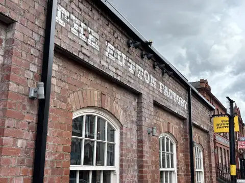 The Button Factory serves great food and drink and is next door to the hotel.