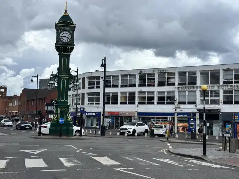The JQ clock tower is a short walk away, Tescos and a few other shops are at this location.
