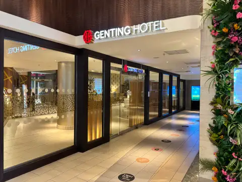Genting Hotel reception entrance.