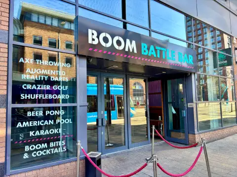 The Boom Battle bar is nearby. Have fun. 
