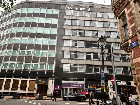 Premier Inn Birmingham City Centre hotel on Waterloo Street.