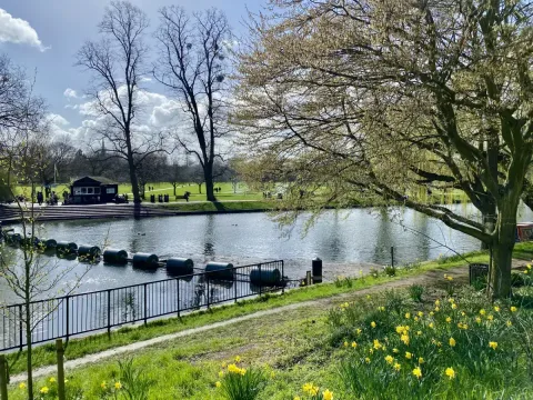 View of the river cam which is just across the street from the Arundel House Hotel with the peaceful Jesus Green a short walk away.