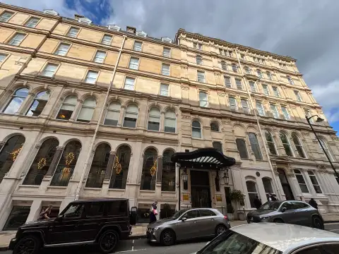 Luxurious lobby entrance of The Grand Hotel Birmingham. 